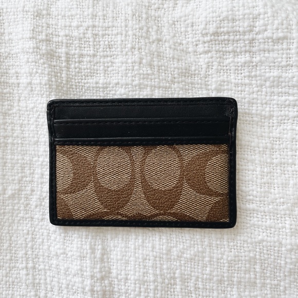 Coach leather card wallet - Picture 2 of 11